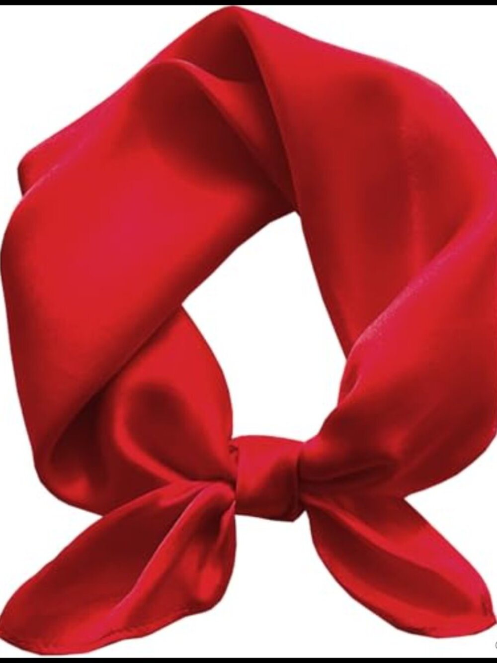 Polyester Satin Square Scarf 23.6in Neck Head Wrap Bandana